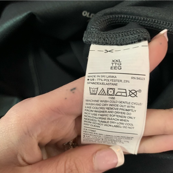 Plus Size Black High-Waisted Workout Dri Fit Leggings - Picture 12 of 12